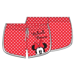 Junior Minnie Peeking Short, Red Polka Dot