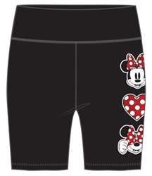 Biker Shorts Minnie Faces, Black