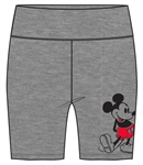 Biker Shorts Mickey Kicking, Gray