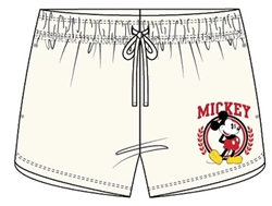 Junior Short Mickey Mouse Crest, Ivory
