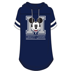 Junior Fashion Hooded Football Tee Mickey Mouse Club, Navy White
