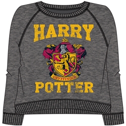 Junior Crew New Team Harry Potter Long Sleeve Pullover, Charcoal Gray