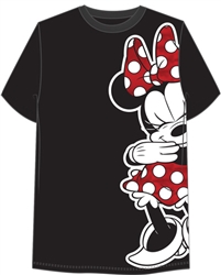 Junior Oversize Shy Minnie Tee, Black