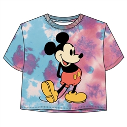 Junior Crop Top Mickey Tie Dye