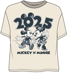 Junior Fashion Crop 2025 Dated Vintage Mickey Minnie, Ivory