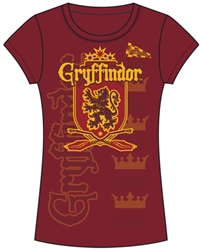 Junior Fashion Top Harry Potter Team Gryffindor, Red