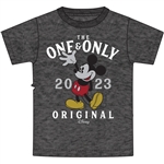 Plus 2023 Step Up Mickey One Only Tee, Black Heather