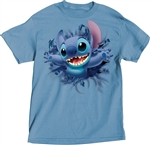 Plus Unisex T Shirt Stitch Front & Back, Blue