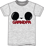 Plus Size Mens T Shirt Grandpa Family Tee, Gray