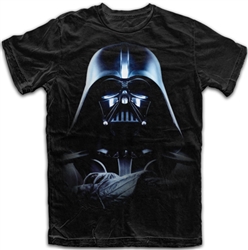 Plus Unisex T Shirt Star Wars Vader Commands, Black