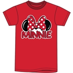 Plus Size Womens T Shirt Minnie Family Tee, Red