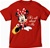 Plus Size Ladies T Shirt All About Me Minnie, Red