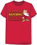 Plus Grumpy Don't Do Matching Tee, Heather Red