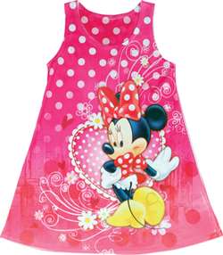 Girls Sublimated Dress Minnie Mouse Love Heart
