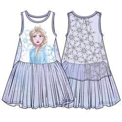 Girls Frozen II Cool Element Elsa Cape Dress, Purple