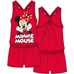 Youth Minnie Mouse Classic Racerback Romper, Red