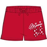 Youth Shorts Minnie Name, Red