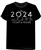 Youth Tee 2024 Marching Silohouette Mickey Minnie Doald Goofy Pluto, Black