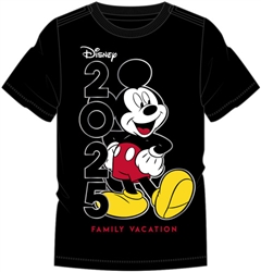 Youth 2025 Dated Mickey Family Vacay, Black