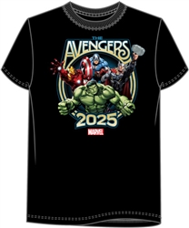 Youth 2025 Dated Marvel Avengers Group, Black