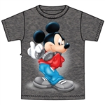 Youth T-Shirt Mickey Music, Black Heather