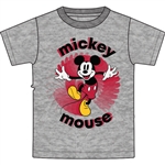 Youth Mickey Mouse Prism Tee, Gray