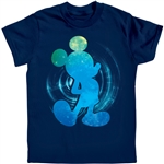 Youth T-Shirt Galactic Mickey, Navy Blue