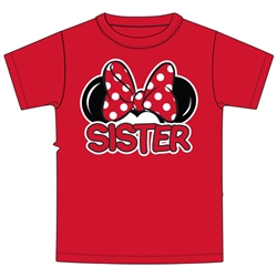 Youth Sister Family Tee, Red