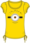 Youth Minions Fun Side Tie Tee, Yellow