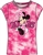 Youth Tie Dye Top 2025 Dated Minnie Glitter Heart, Pink