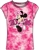 Youth Fashion Top 2024 Glitter Heart Minnie Mouse, Pink