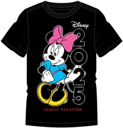 Toddler 2025 Dated Minnie Family Vacay, Black