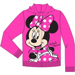 Toddler So Happy Minnie Zip Up Hoodie, Fuschia Pink