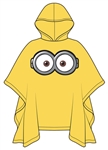 Youth Poncho Raincoat Two Eyed Minion, Yellow
