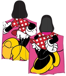 Hooded Beach Towel Minnie Pose