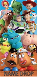 Beach towel Toy Story Group, 28X58 (Namedrop Available)