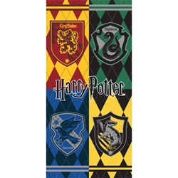 Harry Potter Hogwarts Houses Crest, 28x58 Beach Towel (No Namedrop)