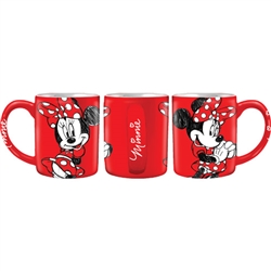 Minnie Kup 14oz Ceramic Mug, Red