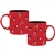 11oz Flat Mug All Over Print Mickey, Red