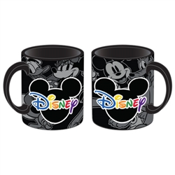 11oz Disney Logo Mug, black