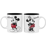 14oz Relief Mug Classic Mickey Minnie