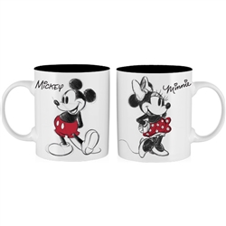 14oz Relief Mug Classic Mickey Minnie