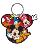 Dizz Disney Gang Mickey Goofy Donald Pluto Minnie Laser Keychain