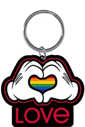 Mickey Hands Price Love Laser Keychain