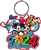 Laser Keychain 2024 Burst Group Mickey Minnie Donald Goofy, Florida Namedrop