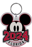 Laser Keychain 2024 Mickey Level Up, Florida Namedrop