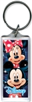 Head to Head Mickey Minnie Lucite Keychain