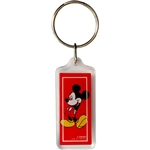 Classic Mickey Red Lucite Keychain