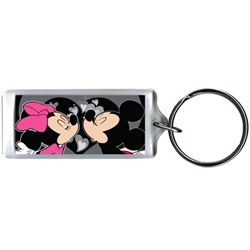 Mickey Minnie Kingdom Hearts Kissing Lucite Keychain