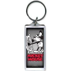 Steamboat Willie Captain Lucite Keychain